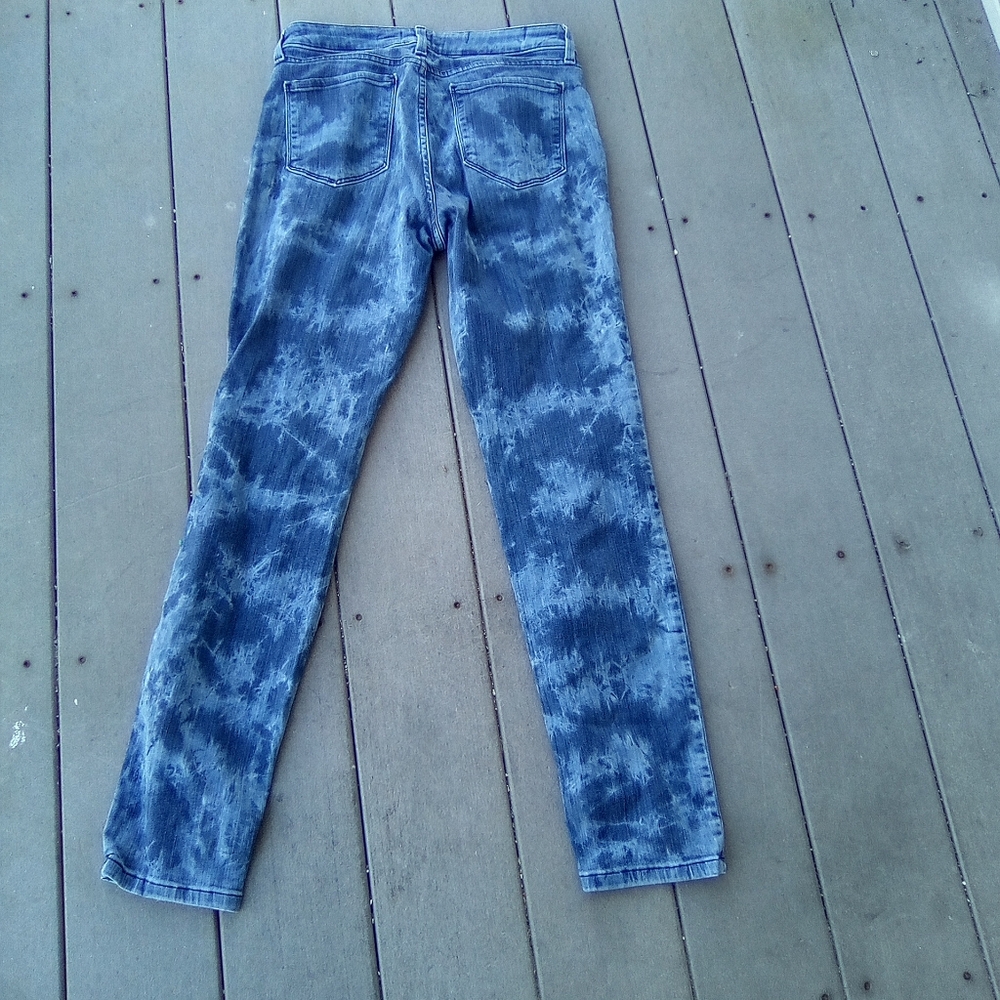 NY DJ Stylish Blue Tie-Dye Women Jeans SIZE 4 - Picture 3 of 5
